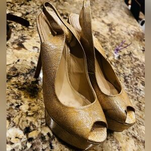 Brian Atwood platform slingbacks, size 7.5